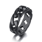 Curb Link Chain Ring — Stainless Steel