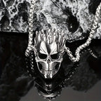Laughing Skull Pendant Necklace — Retro Gothic