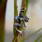 Mermaid Pendant — Stainless Steel