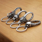 Dragon Head Keychain — 316L Stainless Steel