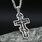 Fashion Stainless Steel Jesus Cross Crucifix Pendant For Men Women Punk Hip Hop Necklace Religion Amulet Jewelry Gifts Wholesale