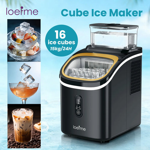 Countertop Ice Maker — Ice in 6 Min, 15kg/Day