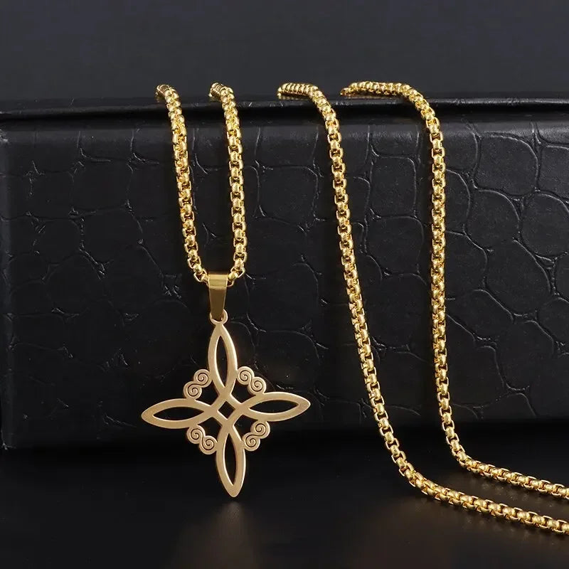 Celtic Trinity Knot Pendant Necklace — Zinc Alloy