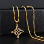 Celtic Trinity Knot Pendant Necklace — Zinc Alloy