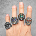Cyberpunk Skull Ring — Stainless Steel