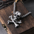 Skull Chain Pendant Necklace — Stainless Statement