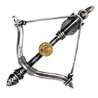 Buyee 925 Sterling Silver Male Big Pendant Chain Elegant Bow Arrow Necklace for Men Fashion Unique Fine Jewelry Chain