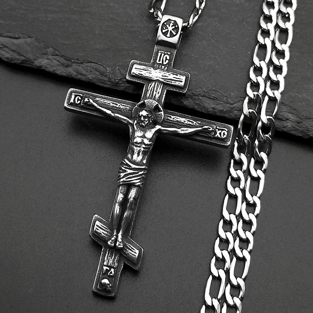 Cross Silver Chain