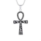 Ancient Egyptian Animal Totem Ankh Cross Pendant Necklace for Men Women Fashion Charm Lucky Riding Jewelry