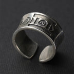 Retro SOYOMBO Mongolian Ring For Men Silver Color Punk Gothic Open Ring Blessing Jewelry Unisex Accessories Lovers Gift