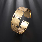 Fashion Design Stainless Steel Curved Tableware Fork Open Bracelet Men and Women Personality Charm Hip Hop Casual