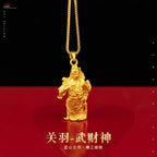Guan Gong Gold Pendant Necklace