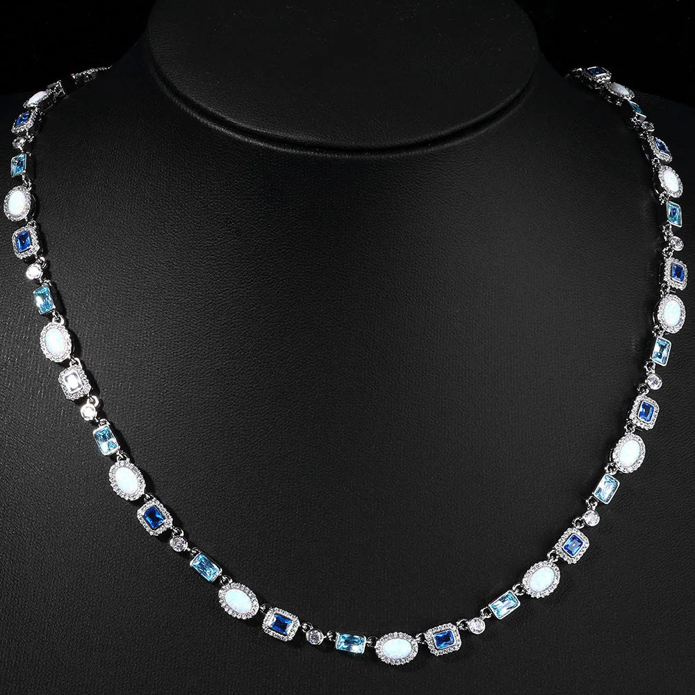 Gold Iced Out Chain Necklace Gemstone CZ 6MM