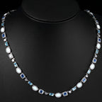 Gold Iced Out Chain Necklace Gemstone CZ 6MM