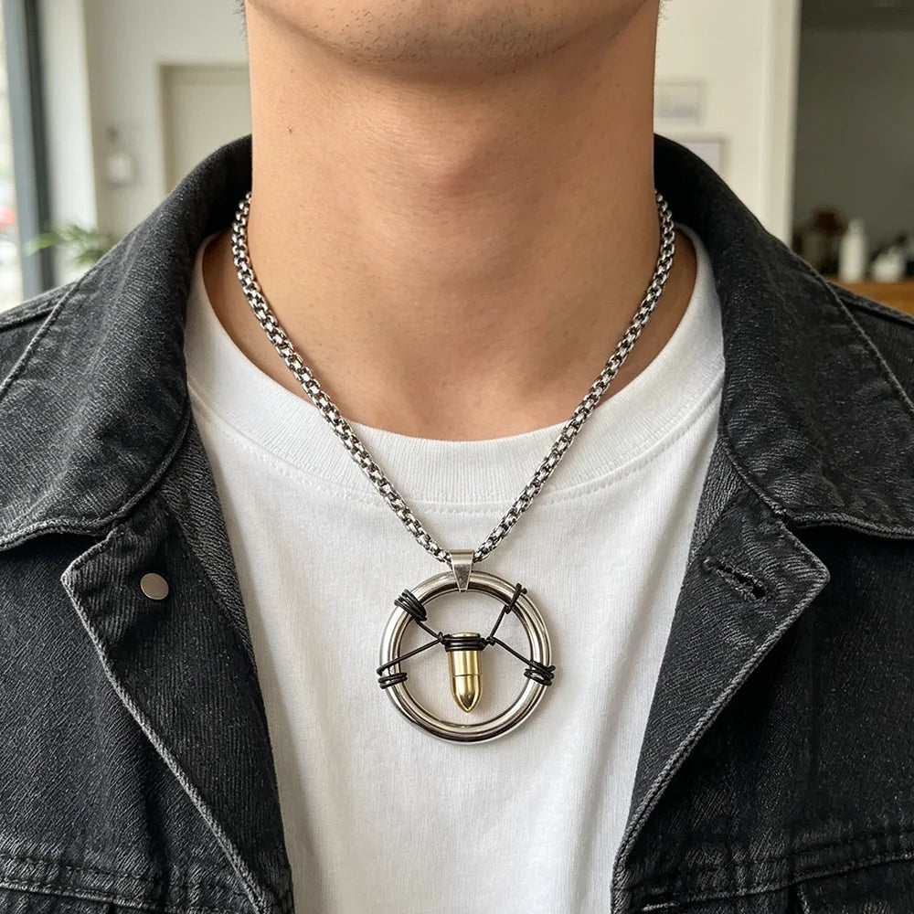 Bullet Pendant Necklace