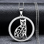 Iced Out Tree of Life Silver Necklace — Stainless Steel