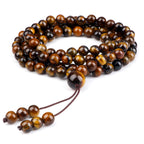 108 Black Lava Onyx Stone Beaded Prayer Bracelet & Necklace For Men Women 6mm Natural Stone Bracelet Charm Jewelry Gift