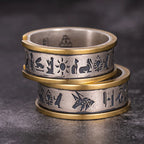 Anubis Symbol Obelisk Totem Ring for Men — Silver-Tone