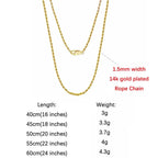 ORSA JEWELS Genuine 925 Sterling Silver Paperclip Chopin Rope Cuban Figaro Box Cable Chain Necklace Simple Basic Chain