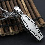 Skeleton Coffin Steampunk Cross Necklace — Stainless Steel