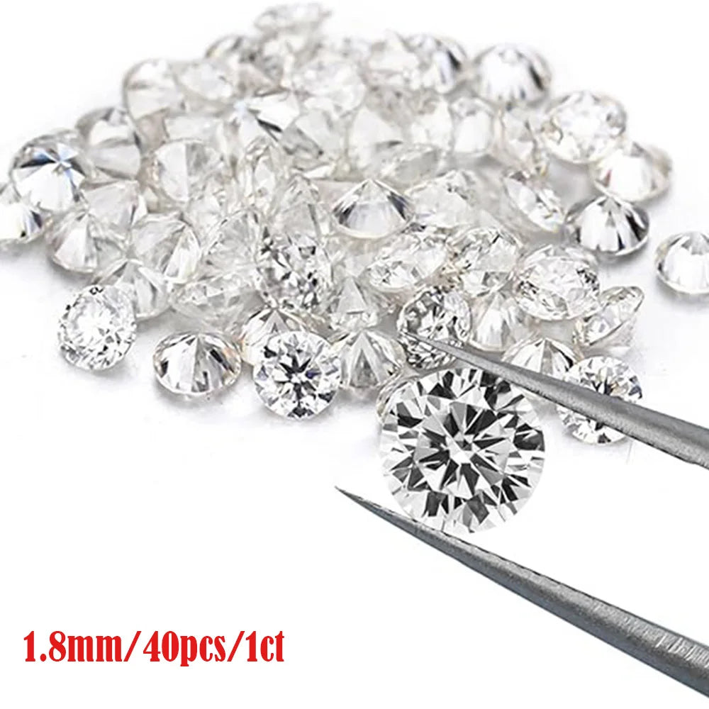 VVS1 Moissanite Loose Stones D Color 0.7-10MM