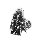 Fashion Punk Vintage Skull Ring Stainless Steel Gothic Biker Ring For Men Women Unique Viking Amulet Jewelry Gift