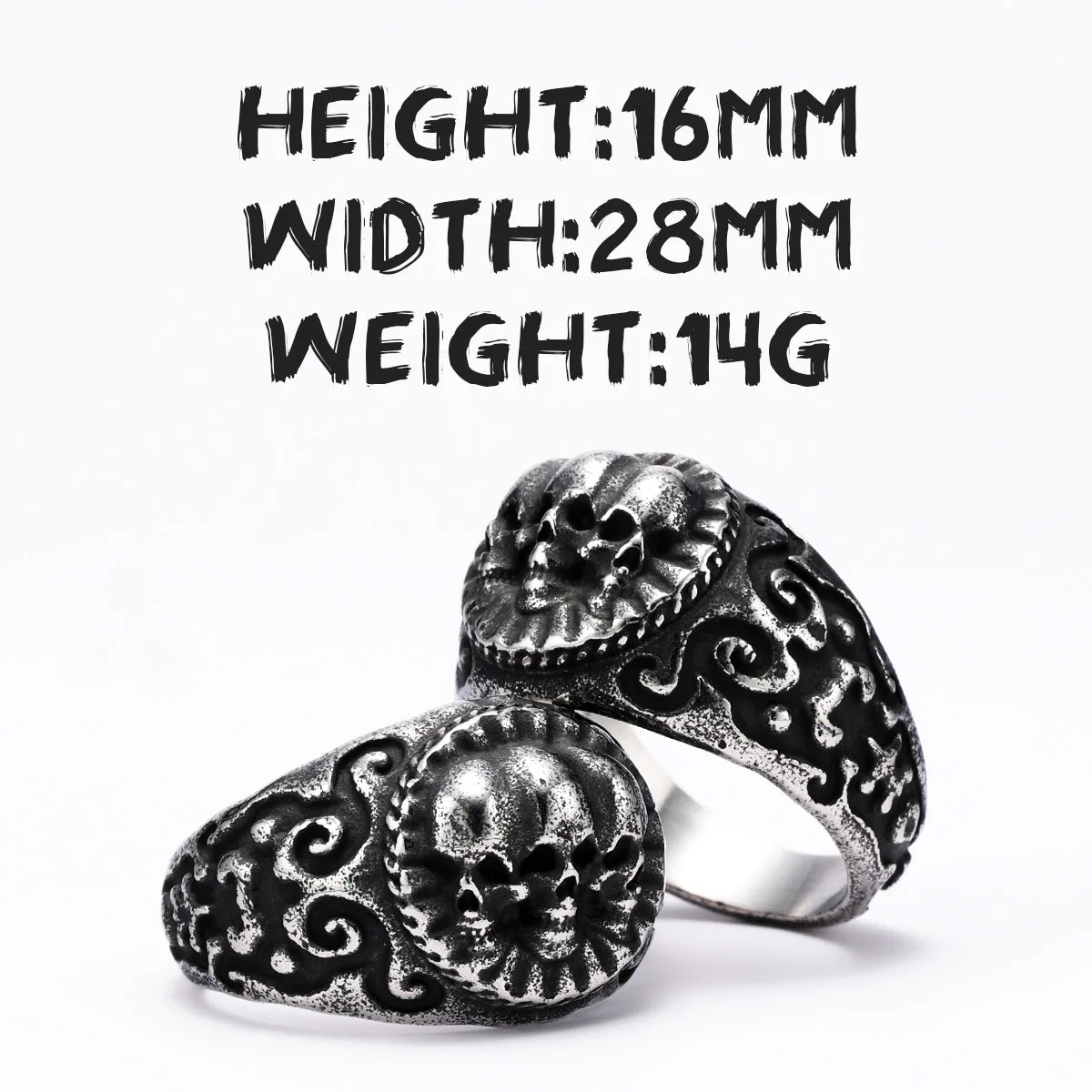 Skull Overlord Ring — Stainless Steel