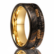 Vintage Wedding Band Ring 8MM — Gold