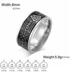 Viking Valknut Triskelion Norse Totem Ring — Stainless Steel