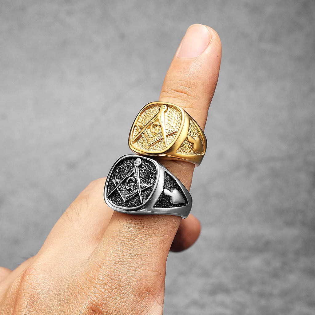 Masonic Ring — Stainless Steel