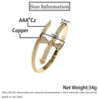 Iced Out Sword Bracelet Gold 18K