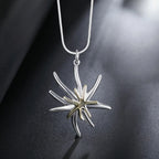 Hot trend 925 Sterling Silver fine Starfish Pendant Necklace For Women Fashion Holiday gifts party wedding streetwear Jewelry