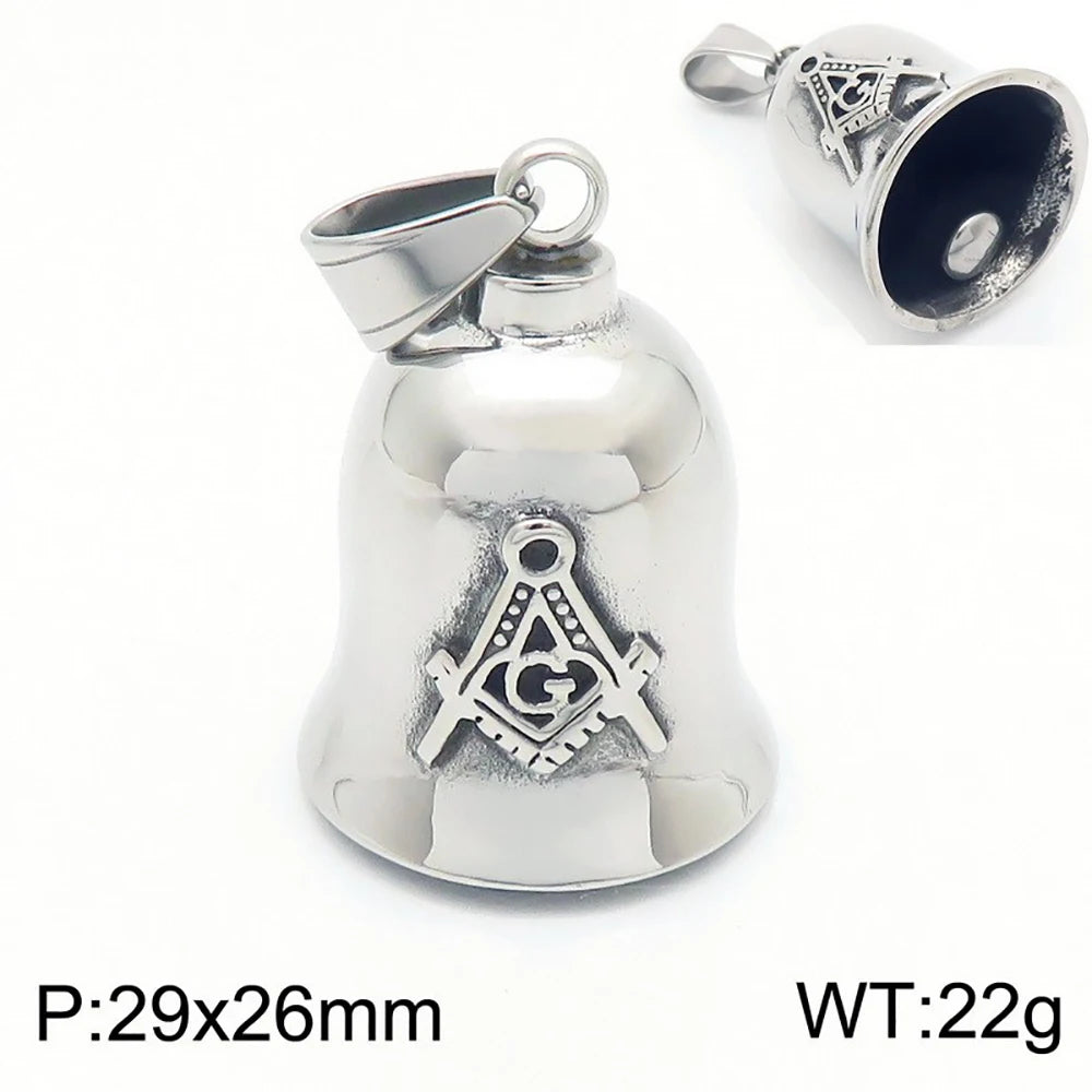Guardian Angel Wings Bell Necklace — Stainless Steel