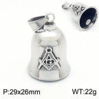 Guardian Angel Wings Bell Necklace — Stainless Steel