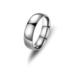 Matte Black Wedding Engagement Band Ring — Stainless Steel