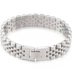 316L Stainless Steel Bracelet For Man Women 15MM Wide Link Watch Chain Men's Bracelets Necklaces Mannen Armband Hand