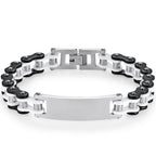 12MM Motorcycle Bike Chain Bracelet for Men Stainless Steel Bicycle Link Design Men's ID Bracelets Punk Rock Jewelry 10