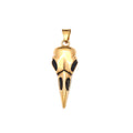 Vikings Stainless Steel Raven Pendant Necklaces For Men Women Nordic Odin Animal Skull Necklace Fashion Amulet Jewelry