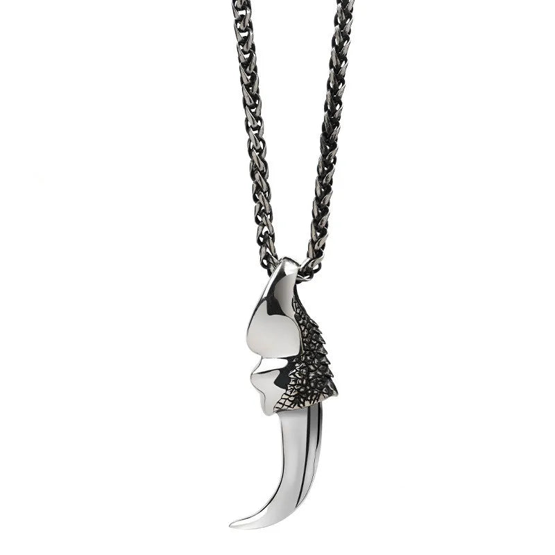 Domineering retro dragon claw punk animal claw necklace men's fashion bicycle riding lucky jewelry gift
