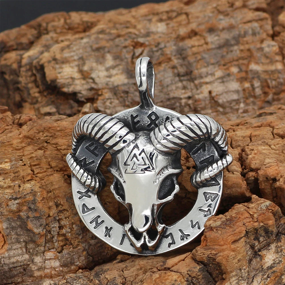 Multi-style Vintage Viking Necklace Men Amulet Nordic Tree of Life Celtic Stainless Steel Pendant Chain Jewelry Wholesale