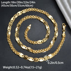 Sunny Jewelry Hip Hop Chain Necklace for Men Women Basic Punk Copper Long Lock Choker Chain Necklace Party Fashion Jewelry Gifts