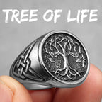 Celtic Knot Tree Ring — Stainless Steel
