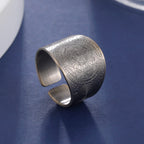 Metatron, Lilith & Archangel Sigil Wide Open Ring — Adjustable
