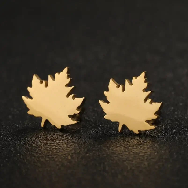 Stainless Steel Necklace For Women Man Maple Leaf Choker Pendant Chain Necklaces Engagement Jewelry korean Fashion NEW