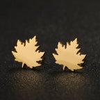 Stainless Steel Necklace For Women Man Maple Leaf Choker Pendant Chain Necklaces Engagement Jewelry korean Fashion NEW