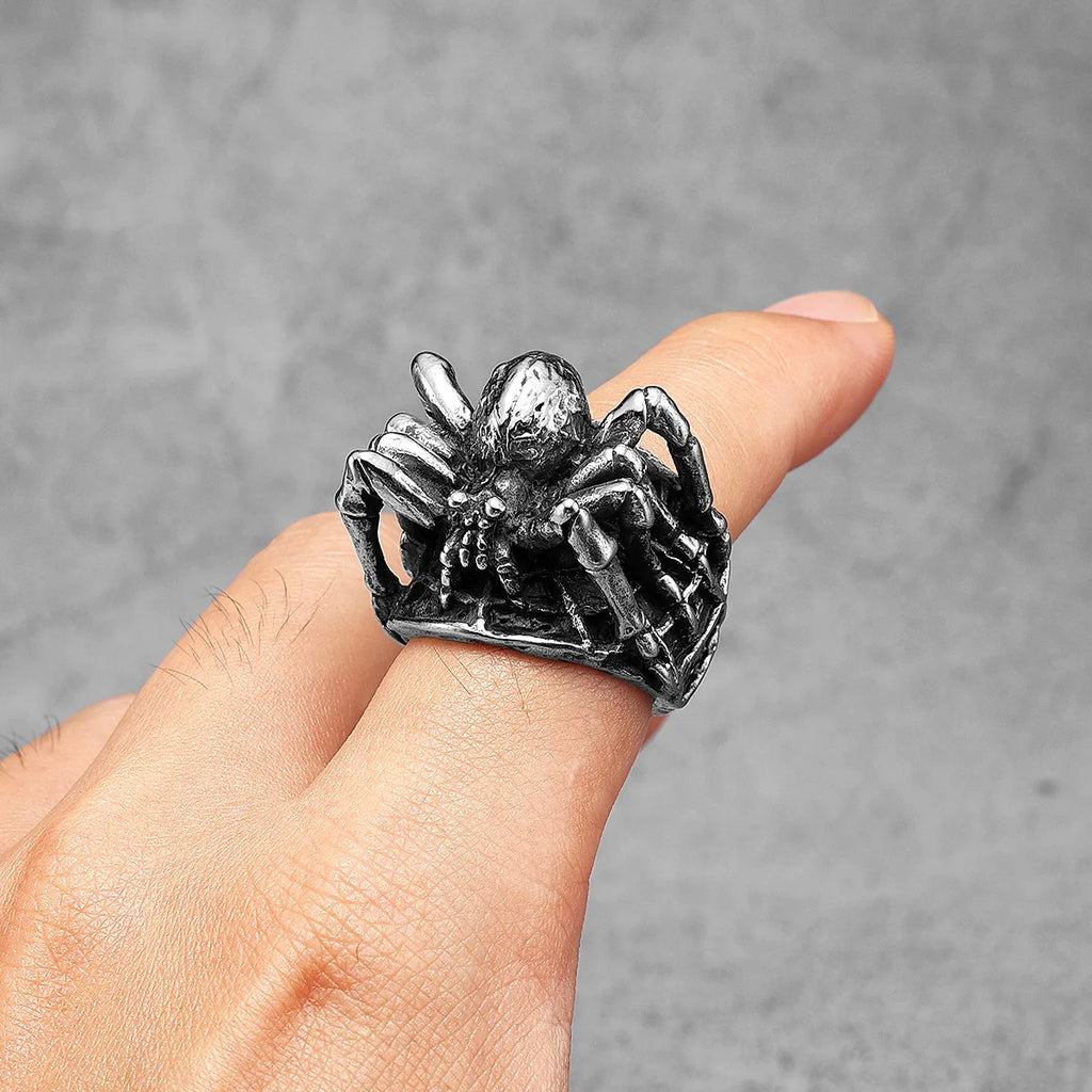 Spider Ring Stainless Steel 3D