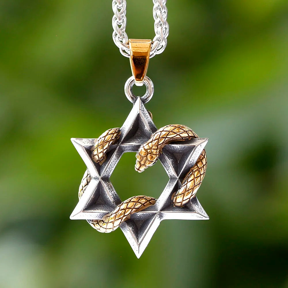 Snake Stainless Steel Pendant Necklace