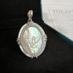 Virgin Mary Silver Pendant Necklace