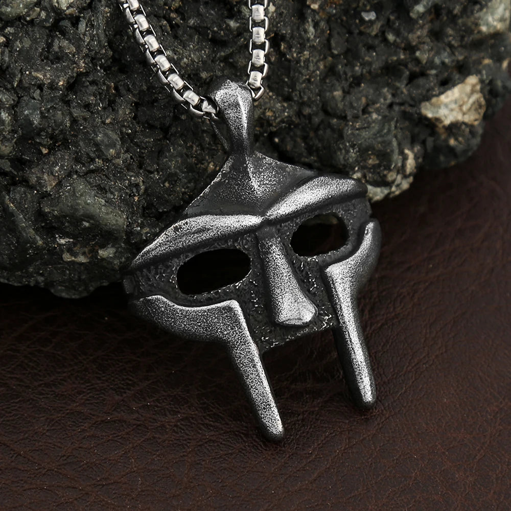 MF Doom Pharaoh Mask Pendant — Stainless