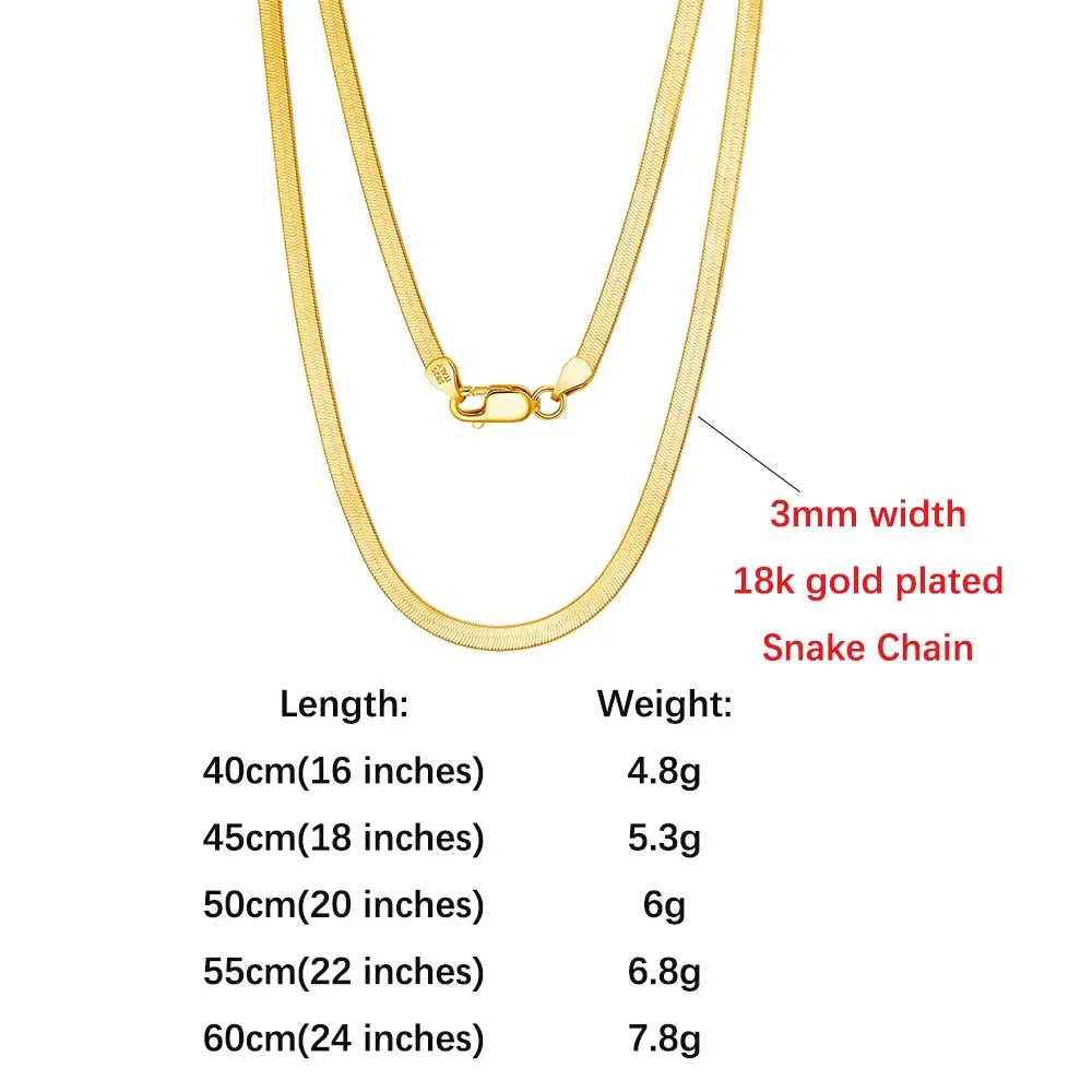 ORSA JEWELS Genuine 925 Sterling Silver Paperclip Chopin Rope Cuban Figaro Box Cable Chain Necklace Simple Basic Chain